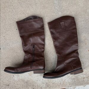 Nine West Leather Knee-High Boots